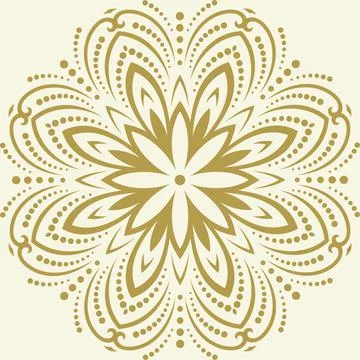 Oriental Abstract Vector Pattern Stock Illustration