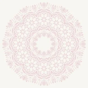 Oriental Abstract Vector Round Pattern イラスト素材