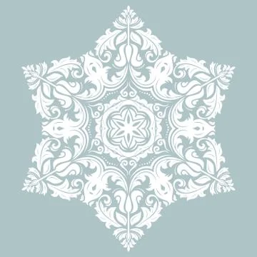 Oriental Abstract White Pattern イラスト素材