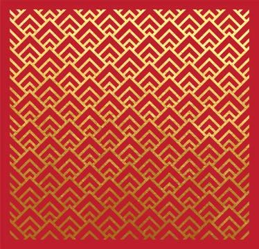 Oriental ancient geometric triangles pattern Stock Illustration