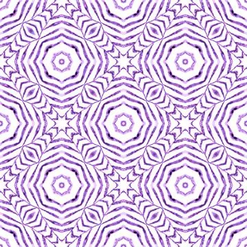 Oriental arabesque hand drawn border. Purple 스톡 일러스트