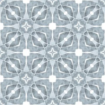 Oriental arabesque hand drawn border. Black and Stock Illustration