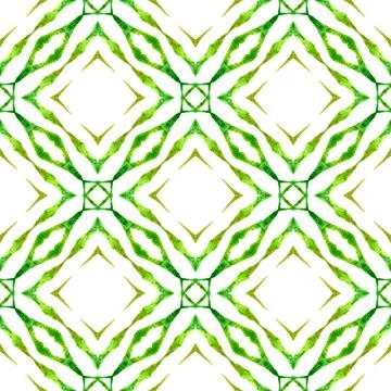 Oriental arabesque hand drawn border. Green 스톡 일러스트