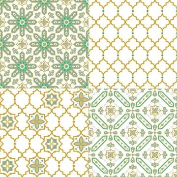 Oriental arabic seamless pattern. Traditional Arabic Islamic background Illustrazione stock