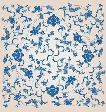 Oriental background design Stock Illustration