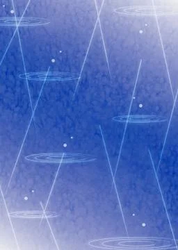 Oriental background with rain drops Stock Illustration