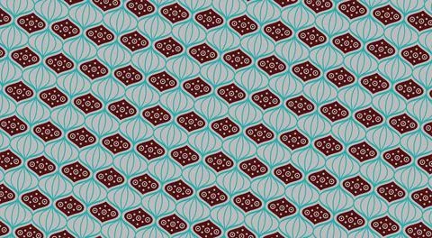 Oriental background with a seamless pattern of lanterns for the Chinese New Year Stock Photos