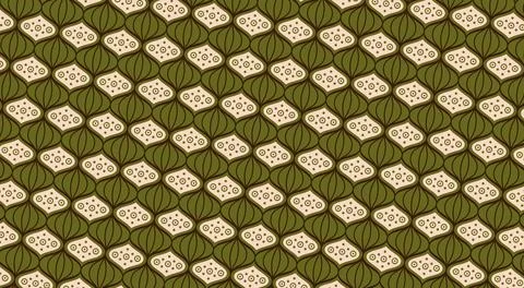 Oriental background with a seamless pattern of lanterns for the Chinese New Year Stock Photos