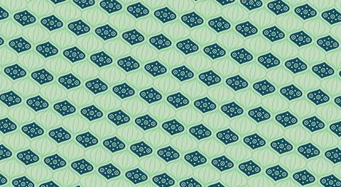 Oriental background with a seamless pattern of lanterns for the Chinese New Year Stock Photos