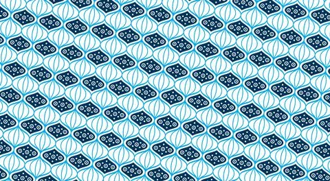 Oriental background with a seamless pattern of lanterns for the Chinese New Year Stock Photos