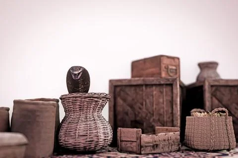 Oriental bazaar isolated on white background Stock Illustration