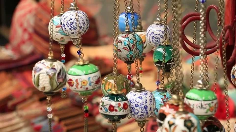 Oriental ceramic ball souvenirs Stock-Footage 71994369