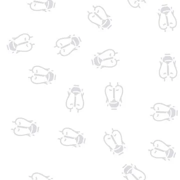 Oriental ceramic jug glyph vector seamless pattern Stock Illustration
