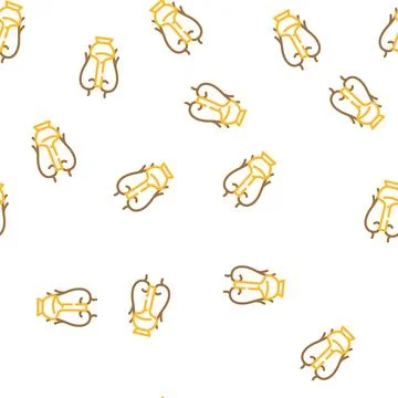 Oriental ceramic jug vector seamless pattern Stock Illustration