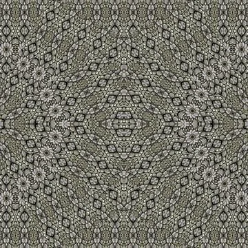 Oriental Check Ornate Seamless Pattern Digital art style technique modern ... Stock Photos