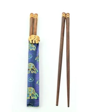 Oriental chopsticks isolate Stock Photos