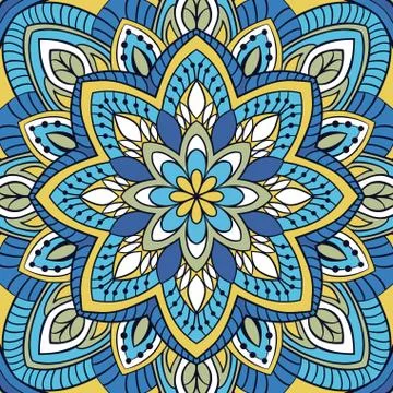 Oriental colorful pattern. Stock Illustration