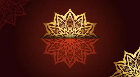 Oriental cool abstract stylish gradient luxury color mandala art background Иллюстрация