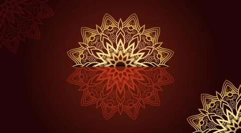 Oriental cool abstract stylish gradient luxury colorful mandala art 스톡 일러스트