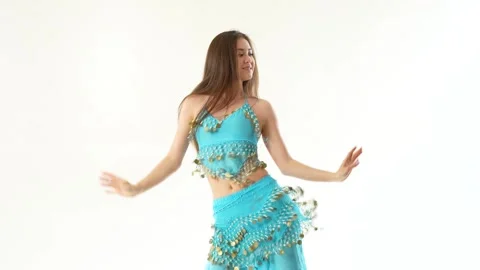 Oriental dance belly dancer Stock Footage 241654893