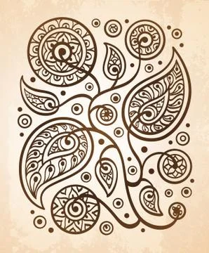 Oriental decorative pattern Stock Illustration