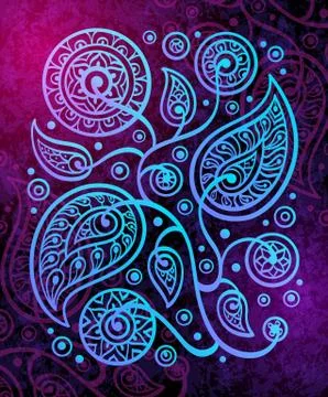 Oriental decorative pattern. Stock Illustration