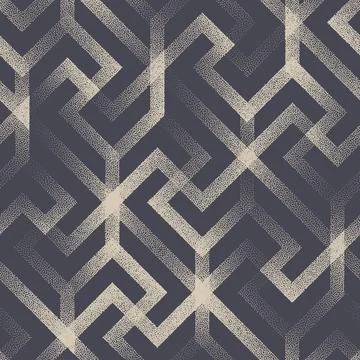 Oriental Design Lattice Seamless Pattern Vector Graphic Abstract Background Stock Illustration