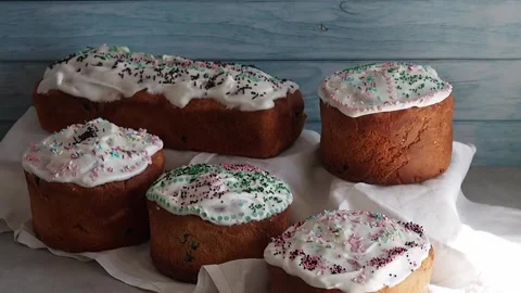 Oriental Easter Cake00000000 Stock Footage 302848588