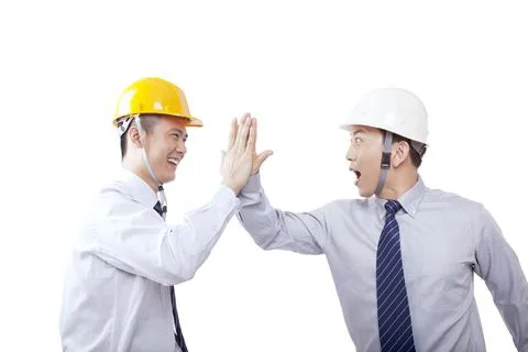 Oriental engineer Clapping Stock Photos
