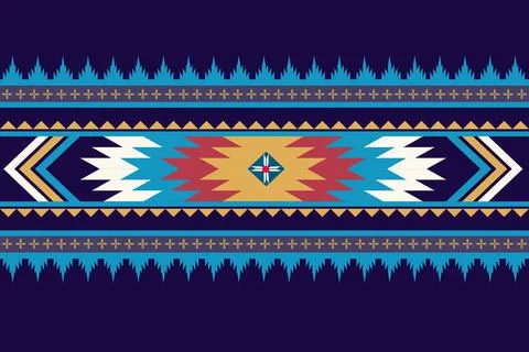 Oriental ethnic seamless pattern traditional background Design for carpet Stock Illustration