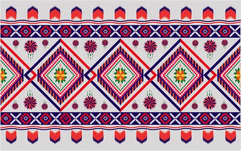 Oriental ethnic seamless pattern traditional background Design イラスト素材