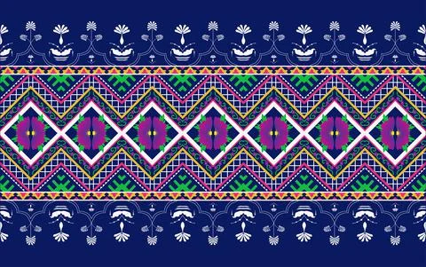Oriental ethnic seamless pattern traditional background Design for carpet, wallp Illustrazione stock