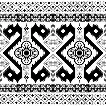 Oriental ethnic seamless pattern traditional background Design,Thai Fabric Stock Illustration