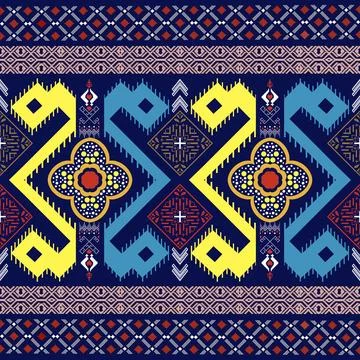 Oriental ethnic seamless pattern traditional background Design Stock Illustration