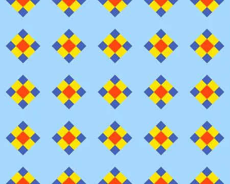 Oriental ethnic seamless repeatable pattern traditional geometric lines stripes Stockillustratie
