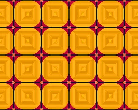 Oriental ethnic seamless repeatable pattern traditional geometric lines stripes Illustrazione stock