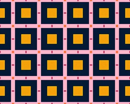 Oriental ethnic seamless repeatable pattern traditional geometric lines stripes Illustrazione stock