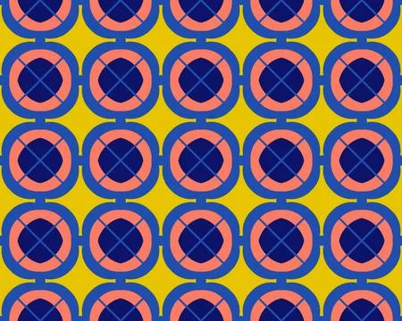 Oriental ethnic seamless repeatable pattern traditional geometric lines stripes 库存插图