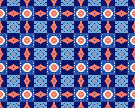 Oriental ethnic seamless repeatable pattern traditional geometric lines stripes 스톡 일러스트
