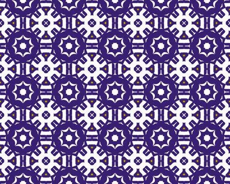 Oriental ethnic seamless repeatable pattern traditional geometric lines stripes Stock Illustration