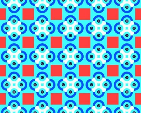 Oriental ethnic seamless repeatable pattern traditional geometric lines stripes Stock Illustration