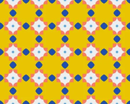 Oriental ethnic seamless repeatable pattern traditional geometric lines stripes Stockillustratie