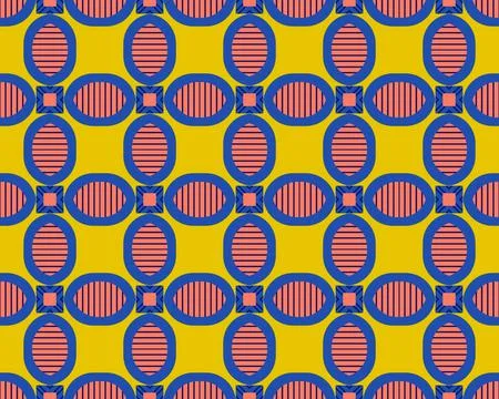 Oriental ethnic seamless repeatable pattern traditional geometric lines stripes イラスト素材