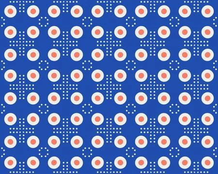 Oriental ethnic seamless repeatable pattern traditional geometric lines stripes Illustrazione stock