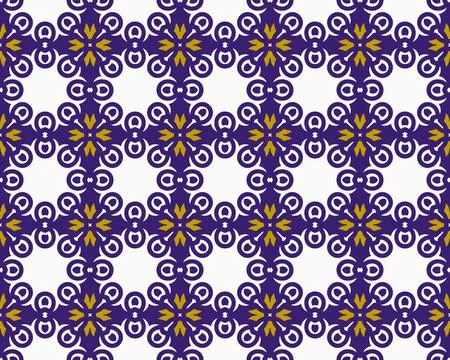 Oriental ethnic seamless repeatable pattern traditional geometric lines stripes Stock Illustration