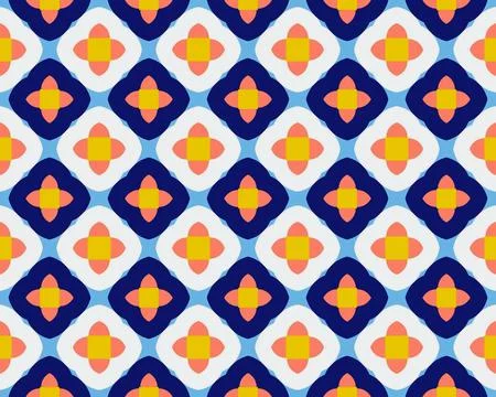 Oriental ethnic seamless repeatable pattern traditional geometric lines stripes 스톡 일러스트
