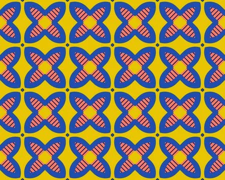 Oriental ethnic seamless repeatable pattern traditional geometric lines stripes 库存插图