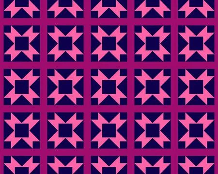 Oriental ethnic seamless repeatable pattern traditional geometric lines stripes Stockillustratie