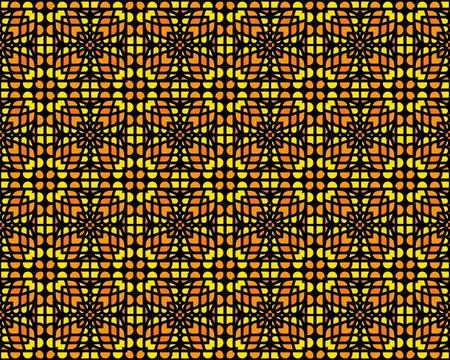 Oriental ethnic seamless repeatable pattern traditional geometric lines stripes Stock Illustration