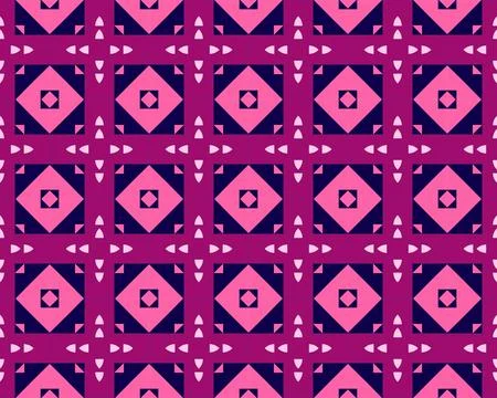 Oriental ethnic seamless repeatable pattern traditional geometric lines stripes イラスト素材